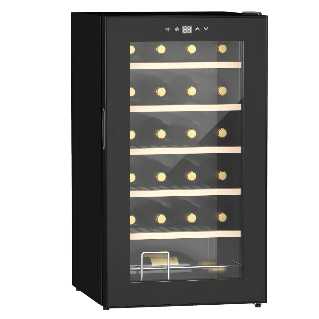 Cantinetta Vino 24 Bottiglie ¨C zephmum ¨C Nero 65L Temperatura Regolabile