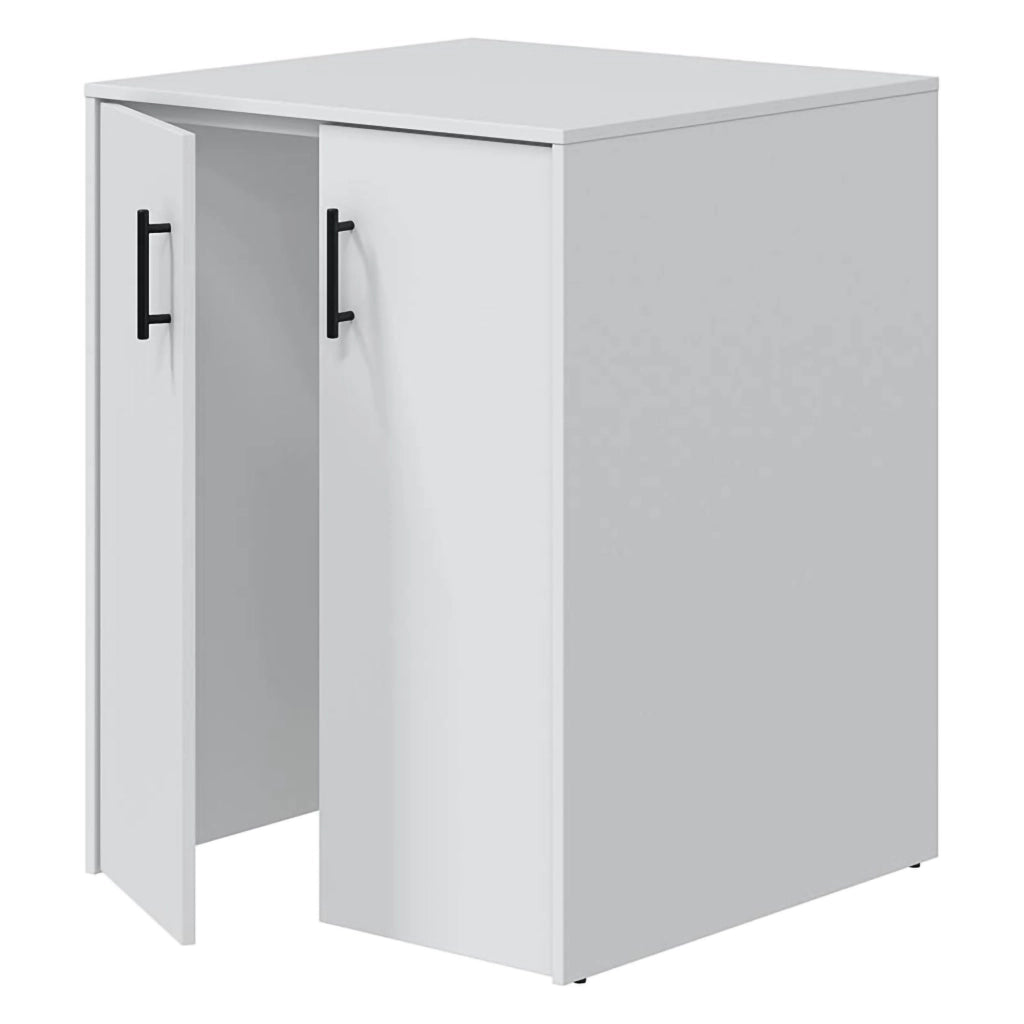Set Ripostiglio Montoro, set Mobili per Lavanderia 2 Vani, Bianco