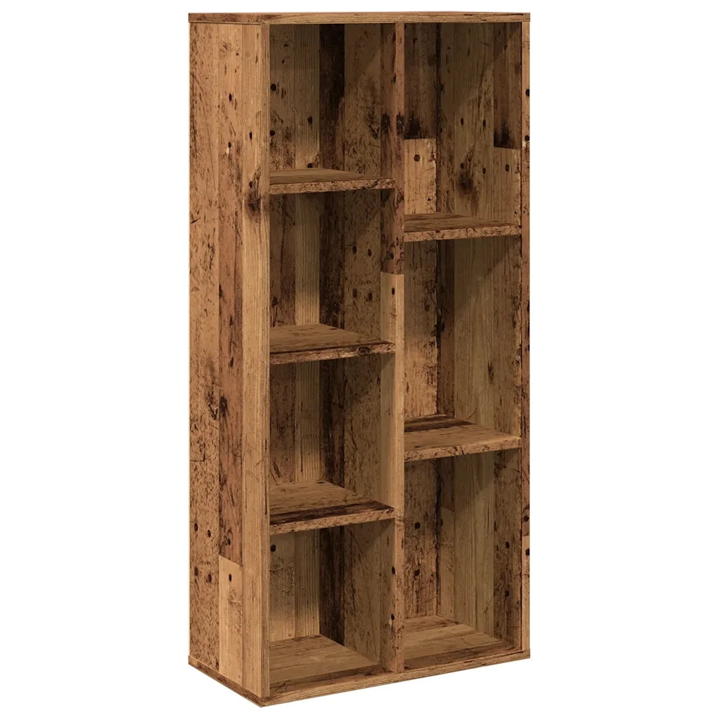 Libreria-Scaffale per Libri-Mobile di Stoccaggio Legno Antico 50x25x104 cm
