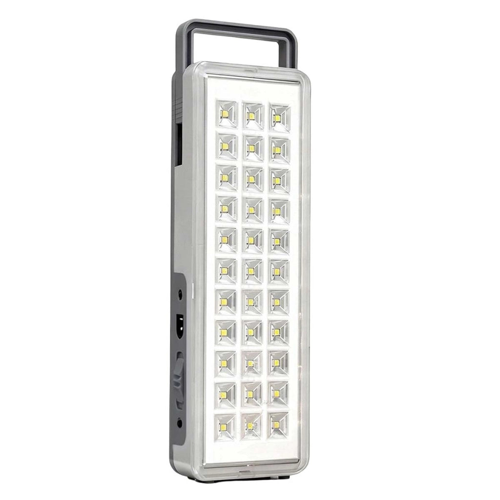 Lampada di emergenza 30 LED ad alta luminosità 1800mAh ricaricabile Bianco Avizar