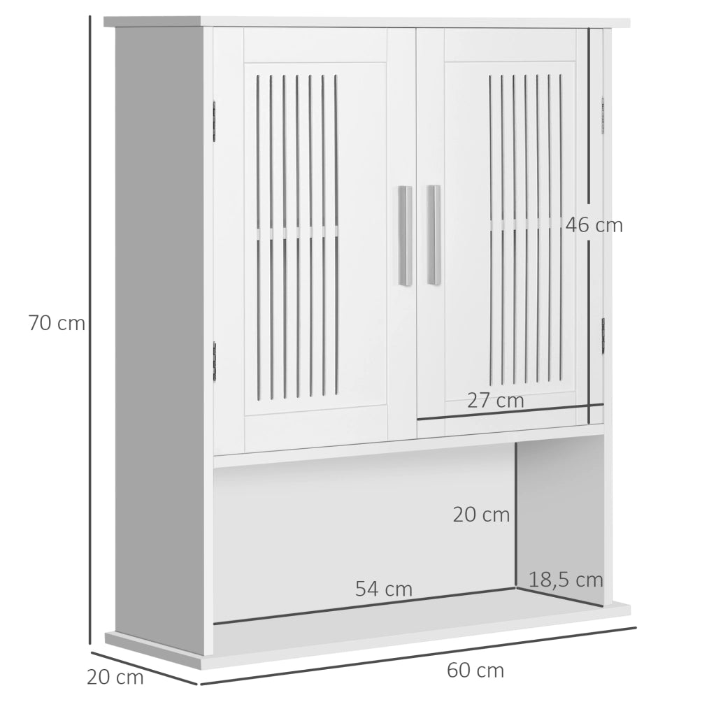 Armadio da Bagno Multiuso ¨C zephmum ¨C Bianco 60x20x70 cm