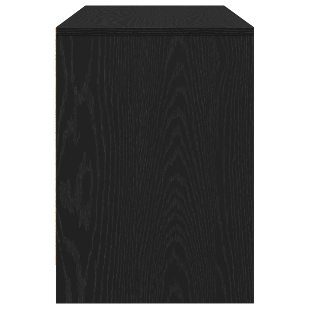 mobile TV  Nero Rovere 102x37,5x52,5 cm in legno ingegnerizzato