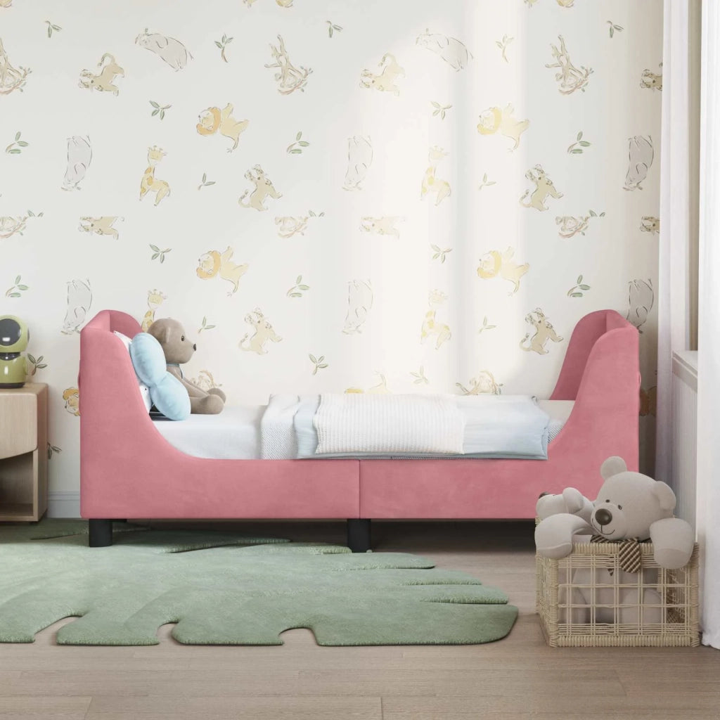 Struttura letto per bambini con testata-Giroletto per bambini Rosa 70 x 140 cm 471404