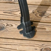 Panchina da Giardino 2 Posti in Alluminio e Legno a Doghe con Braccioli, 120x64x79cm, Teak