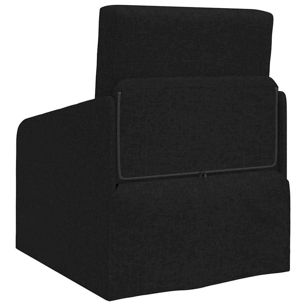 Divano letto-Sofa Letto-Daybed Nero 65 x 80 x 83 cm Tessuto