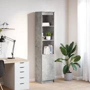 vidaXL Credenza Grigio Cemento 37,5x35x180 cm in Legno Multistrato