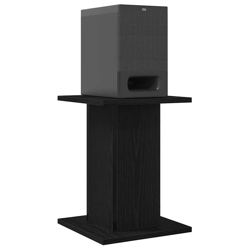 Supporti per Altoparlanti 2 pcs Rovere Nero 30 x 30 x 40 cm 868054