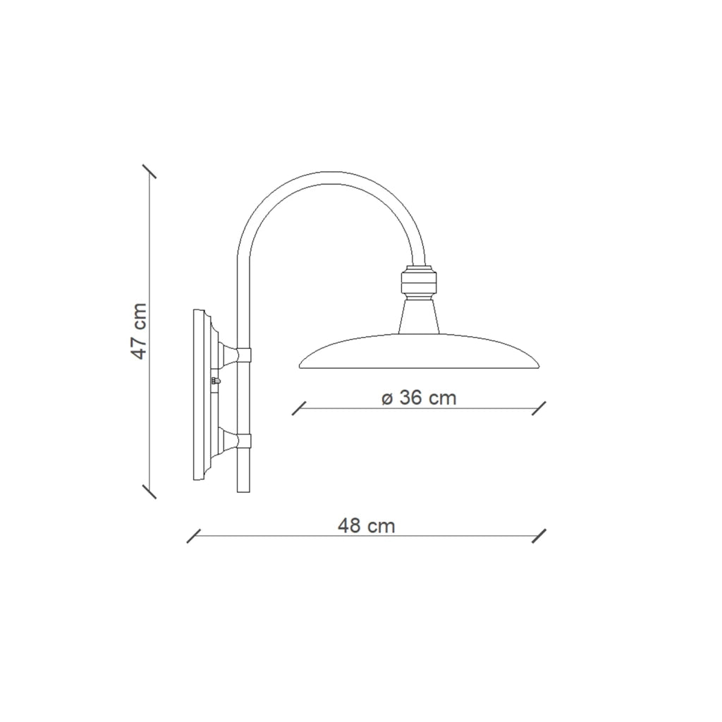 Applique Da Esterno Classica Campobasso Metallo E Ceramica Nero 1 Luce E27