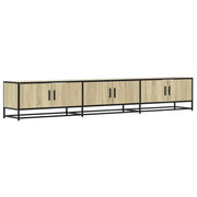 Mobile TV multimediale mensola TV credenza TV sala da pranzo soggiorno camera da letto rovere Sonoma 240 x 35 x 41 cm legno ingegnerizzato marrone 02_0027521