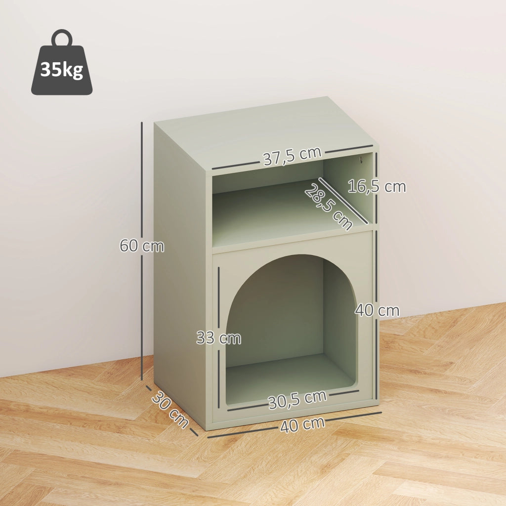 Comodino con ripiani aperti ¨C zephmum ¨C verde chiaro 40x30x60