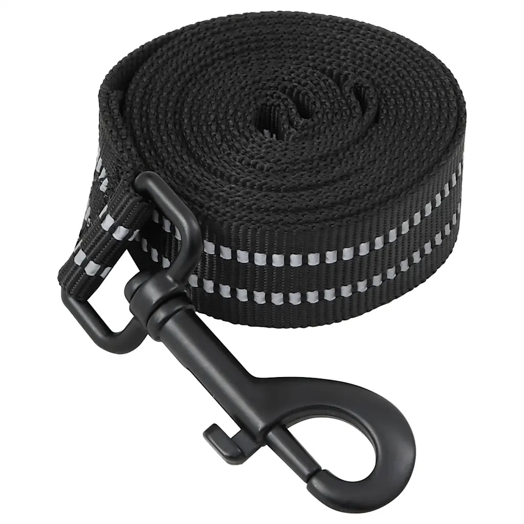 vidaXL Pettorina per Cani con Guinzaglio e Collare Regolabile Nero XL