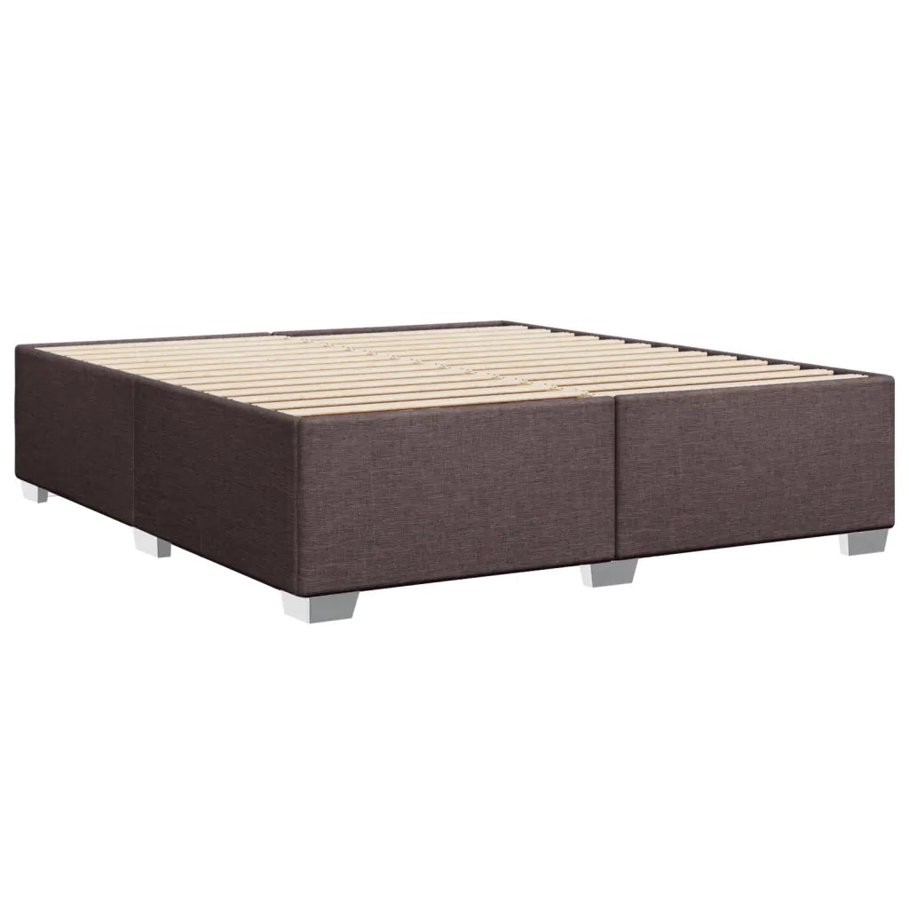 vidaXL Giroletto senza Materasso Marrone Scuro 180x200 cm Tessuto