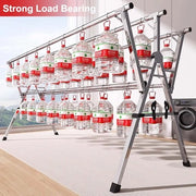 Droogrek opvougbile per abitazione, stend ariabile per bucato, corda per bucato retrattile, stend ariabile per abitazione in acciaio inossidabile, asse da stend ariabile pieghevole per interni ed esterni