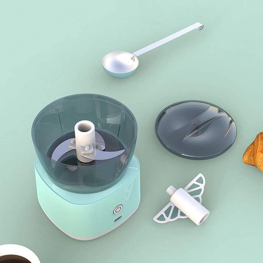 Trade Shop - Mini Tritatutto Elettrico Robot Cucina Miscelatore Alimentare Portatile Senza Fili -