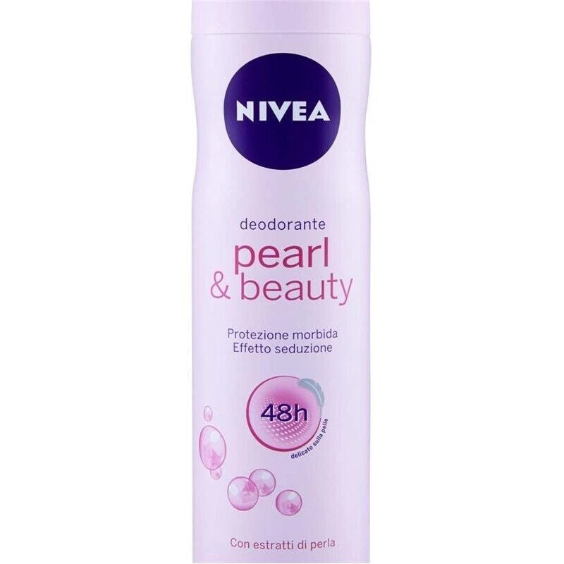 SET 6 CONFEZIONI NIVEA DEO SPRAY 150ML PEARL E BEAUTY