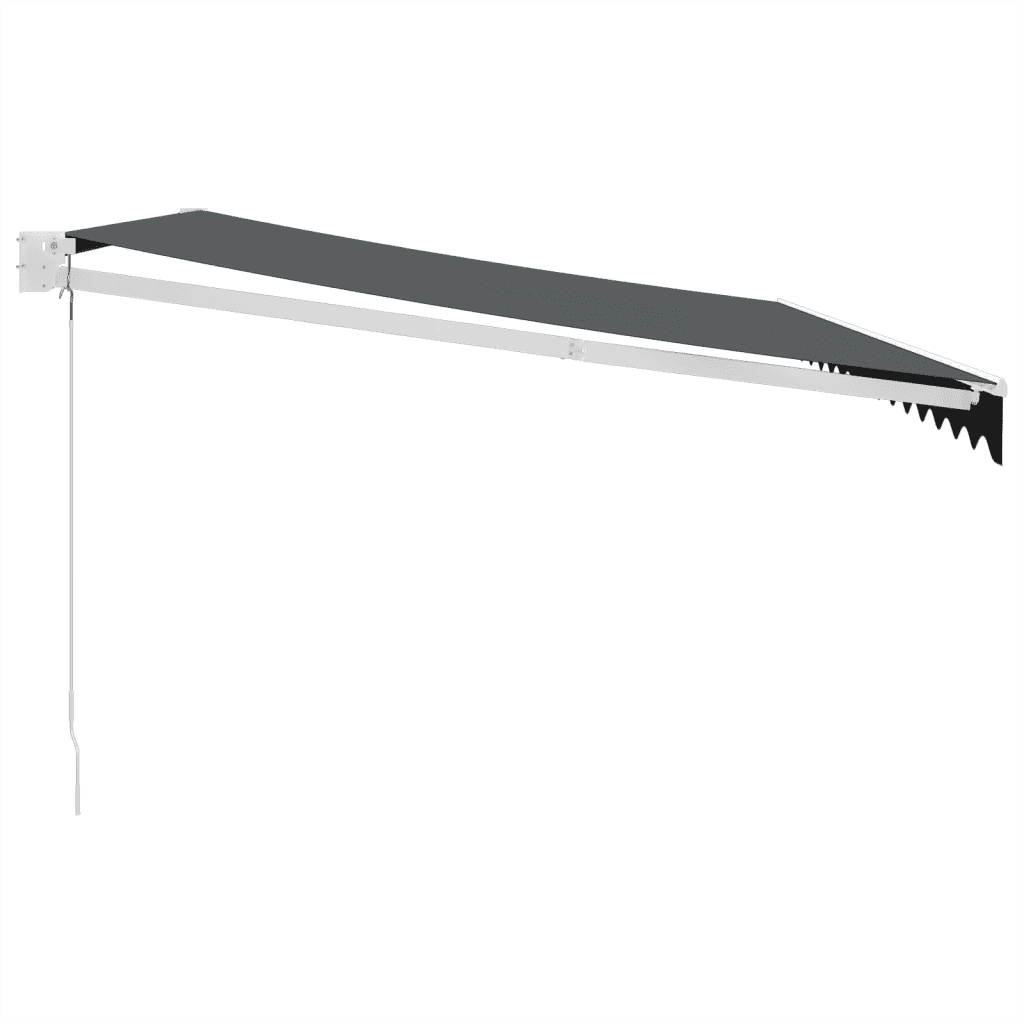 Tenda da Sole Retrattile Antracite 4x3 m in Tessuto e Alluminio 3154438