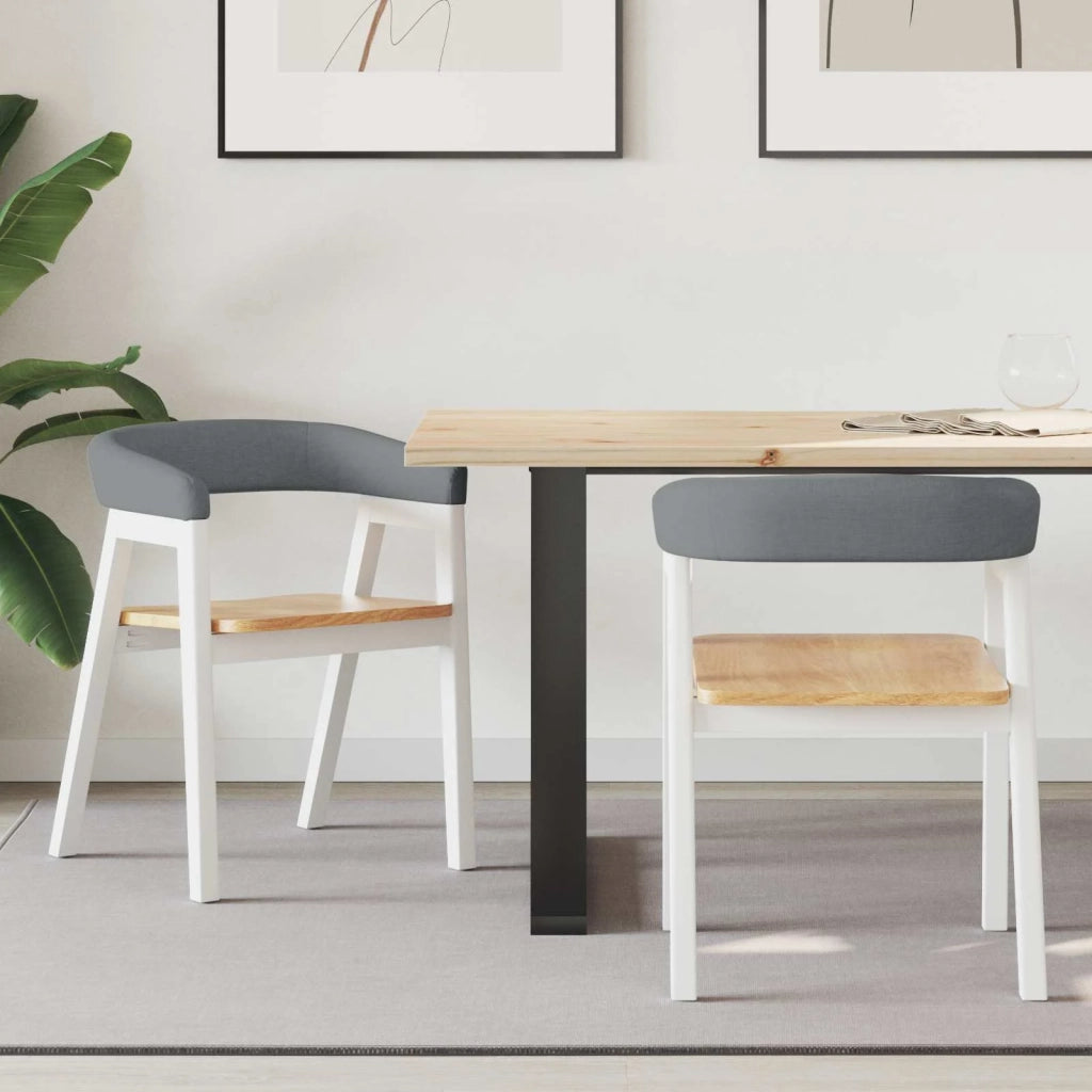 Sedie da pranzo 2 pcs Bianco 54 x 57 x 73 cm 42020425