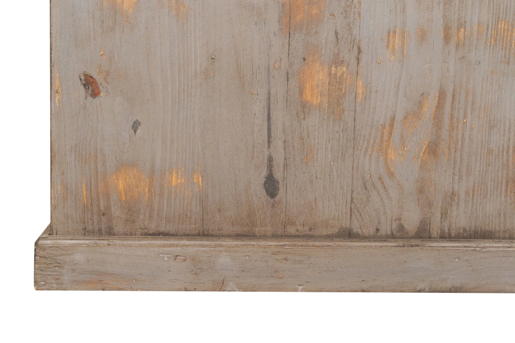 Biscottini Vetrina libreria in legno massello di rovere L154xPR33xH105 cm Imponente