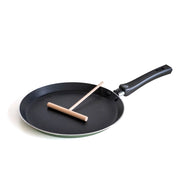 Crepiera In Alluminio 26 Cm Per Induzione Antiaderente Ideale Per Crepes Pancake Uova Tutti i Piani Cottura Gas Piastre Vetroceramica Con Distributore Di Impasti Certificata Contatto Alimentare