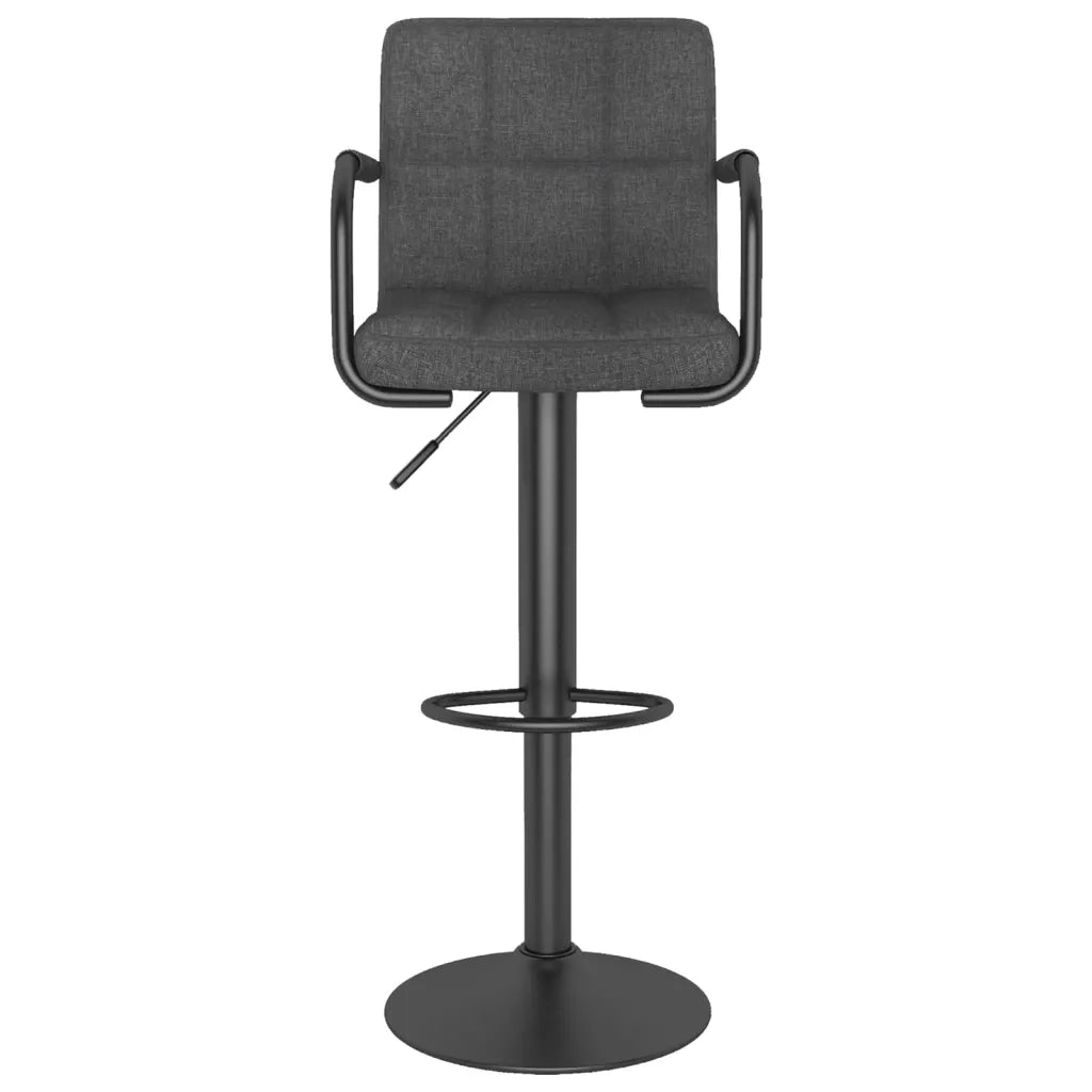 Sgabelli da Bar 2 pz Grigio Scuro in Tessuto cod mxl 74265