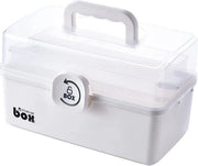 Cassetto Medico a 3 Ripiani e Kit di Primo Soccorso - Scatola di Medicinali Portatile per Uso Domestico (31 cm)