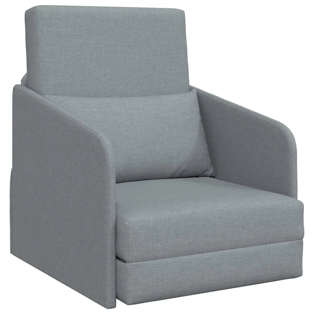 Divano letto-Sofa Letto-Daybed Grigio chiaro 65 x 80 x 83 cm Tessuto