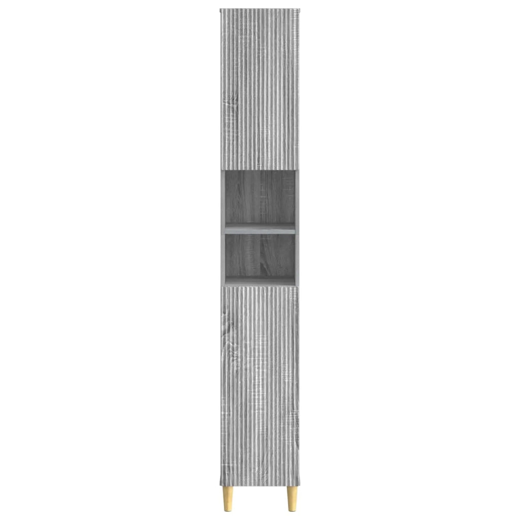 Armadio da Bagno con Ripiano Aperto ARNHEM Sonoma grigio 896601