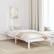 Struttura del letto Bianco 90 x 190 cm Pino massello 873212