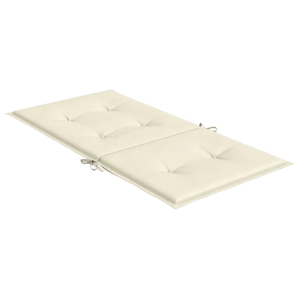 Cuscini per Sedia 4 pz Crema 100x50x2 cm in Tessuto Oxford 47553