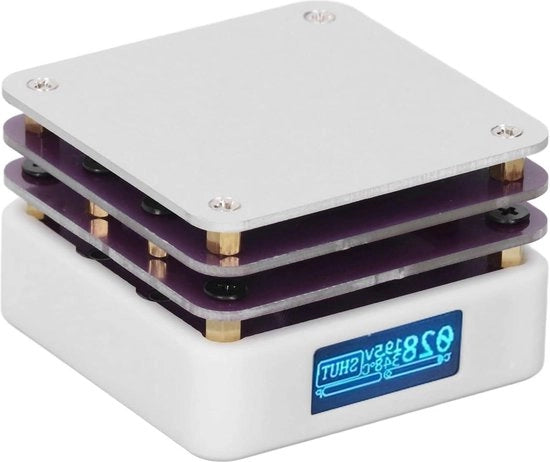 Piastra di riscaldamento elettrica 20V 56 cm x 56 cm con display LED - Stazione per saldatura per riparazioni elettroniche
