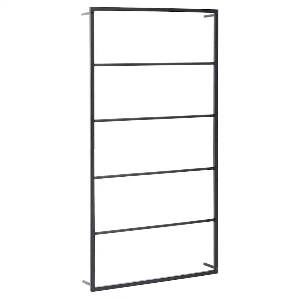 Portasciugamani Nero 60x10x116 cm in Acciaio CFW3614901