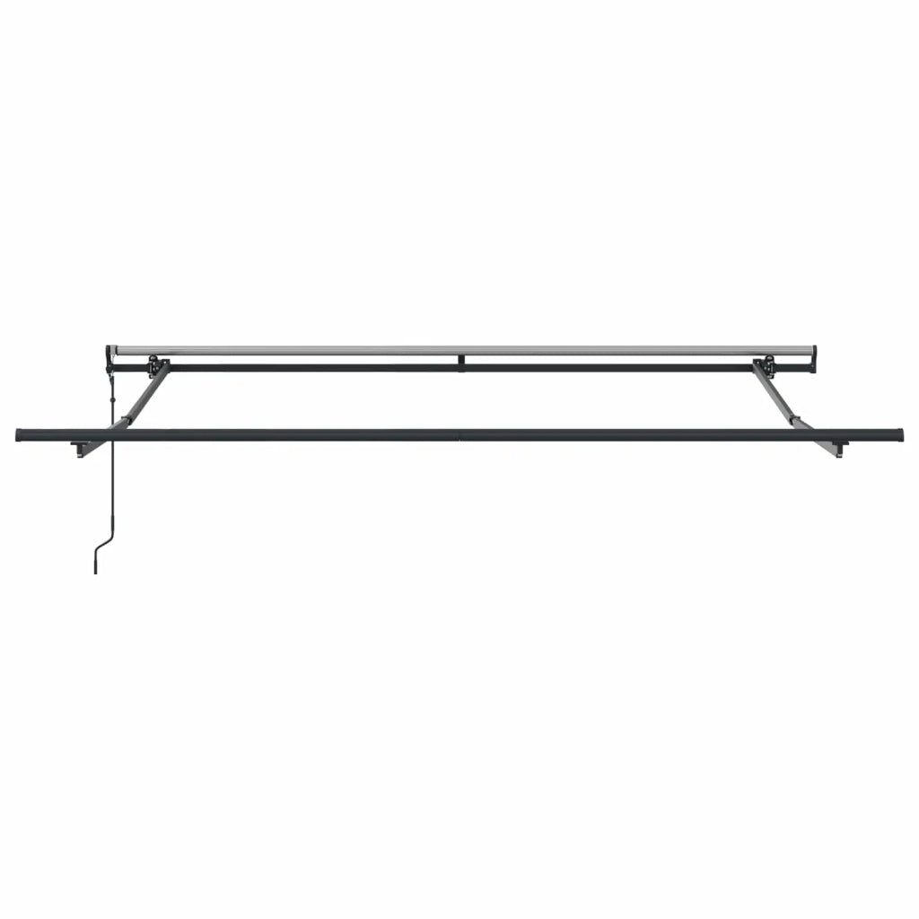 Tenda Retrattile Nero 300 x 250 cm Tessuto e Alluminio 3330039