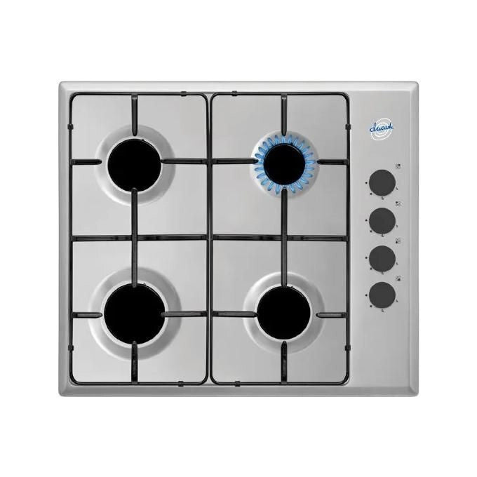 Ducati SDPC64L Piano cottura gas 60 cm 4 fuochi manopole laterali accensione sottomanopola colore Inox