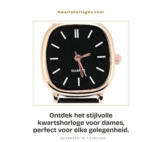 Orologio analogico da donna con quadrante di 2 cm - cinturino in PU - impermeabile - lunghezza del cinturino 17 cm