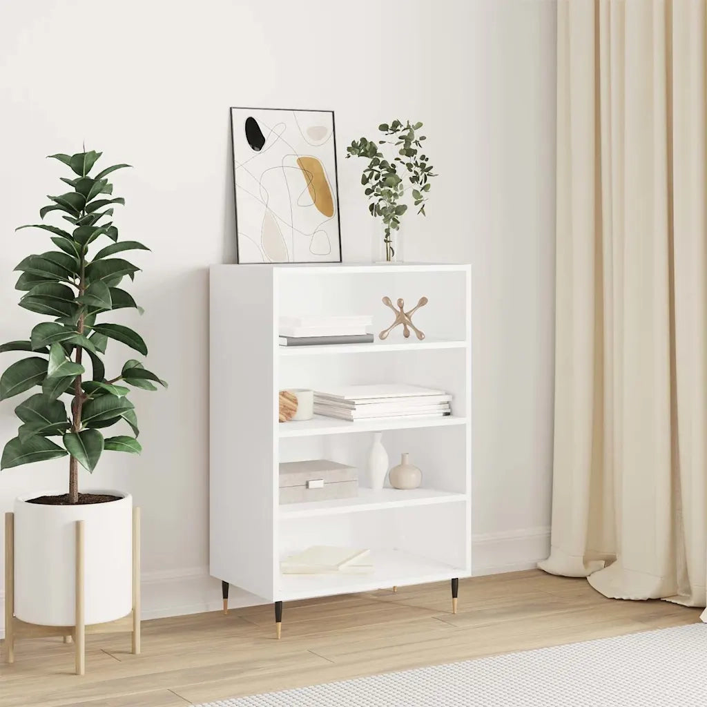 Credenza-Buffet-Armadio da cucina Bianca 57x35x90 cm in Legno Multistrato 642813