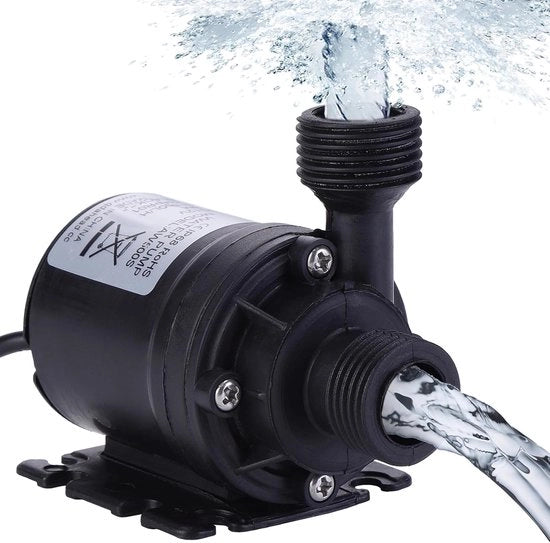 Pompa amfibio DC 12 V per immersion 800 l/h 5 m per circolazione dell'acqua - adatta per piscine, laghi, acquari