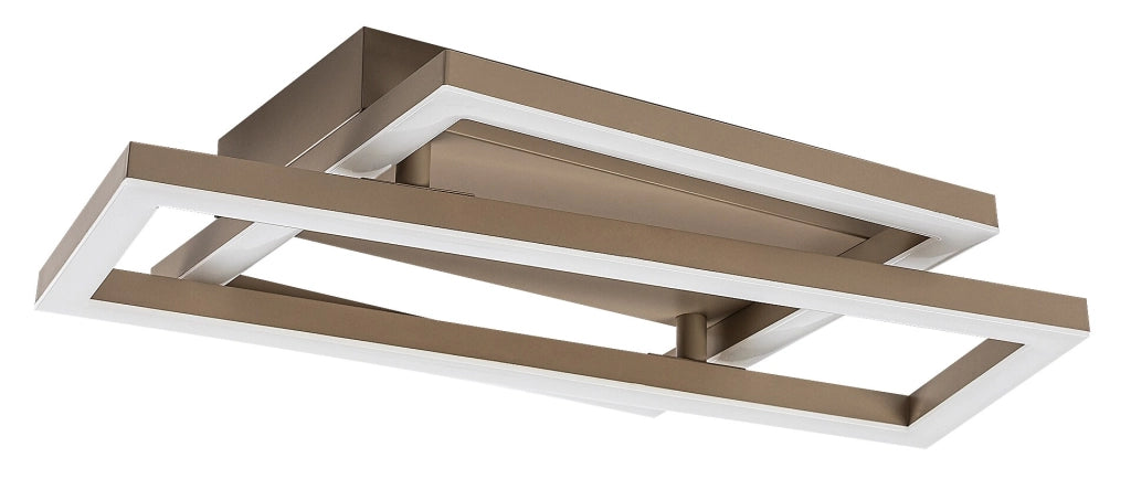 Plafoniera LED Glavian 2 luci grigio-beige Rabalux