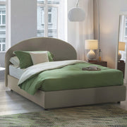 Letto Matrimoniale Amida, Letto Matrimoniale Materasso Incluso Made in Italy, Grigio Tortora\