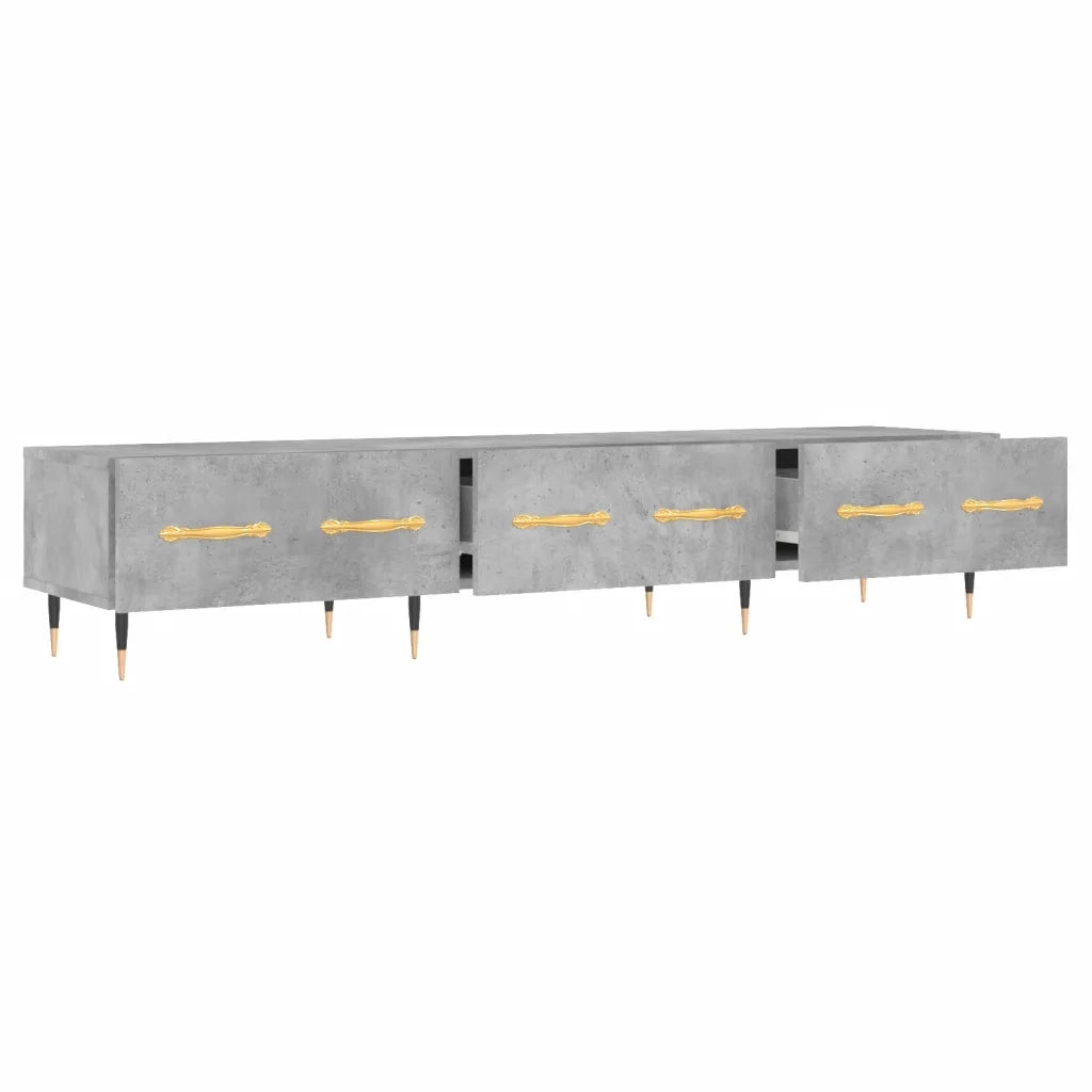 Mobile Porta TV-Mobile per TV-Credenza TV Grigio Cemento 150x36x30 cm Legno Multistrato 371587