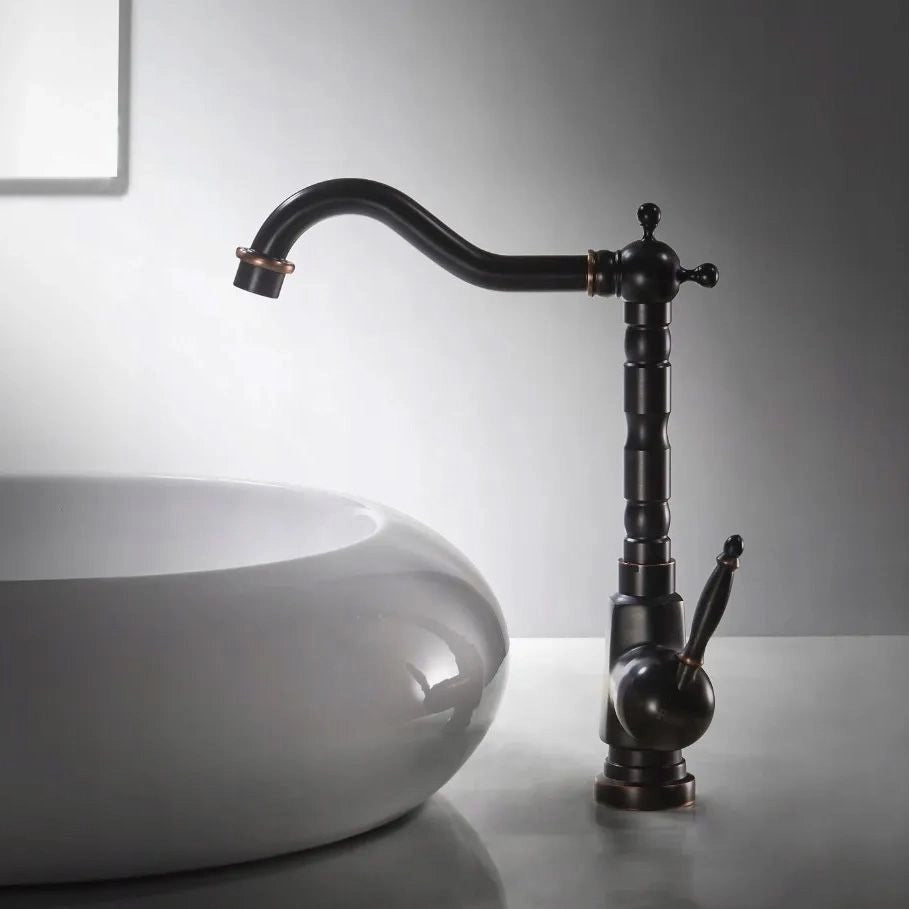 Rubinetto Da Lavabo Rea Bona Old Black High