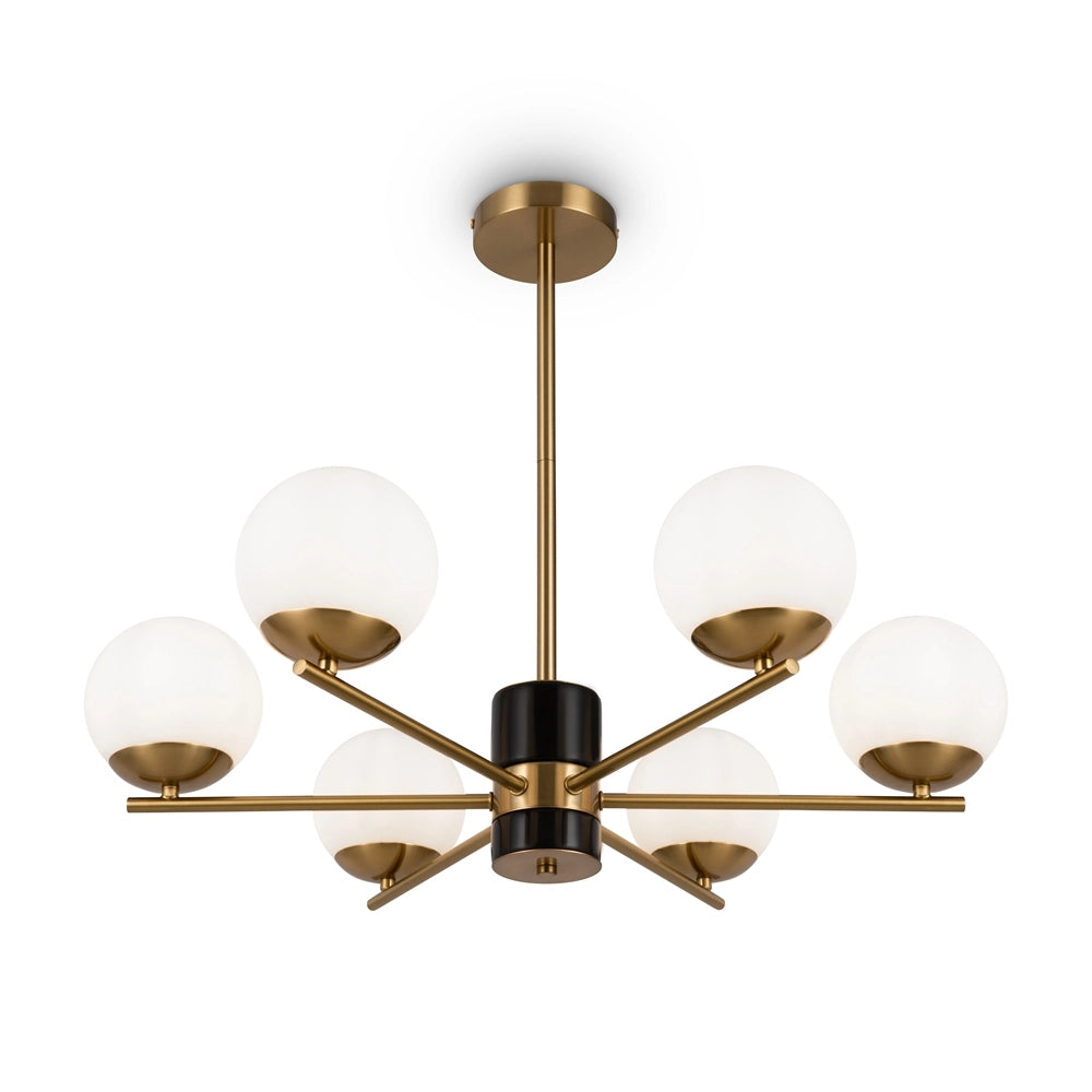 Lampada a sospensione Maytoni Marble ottone 6xE27 Ø67