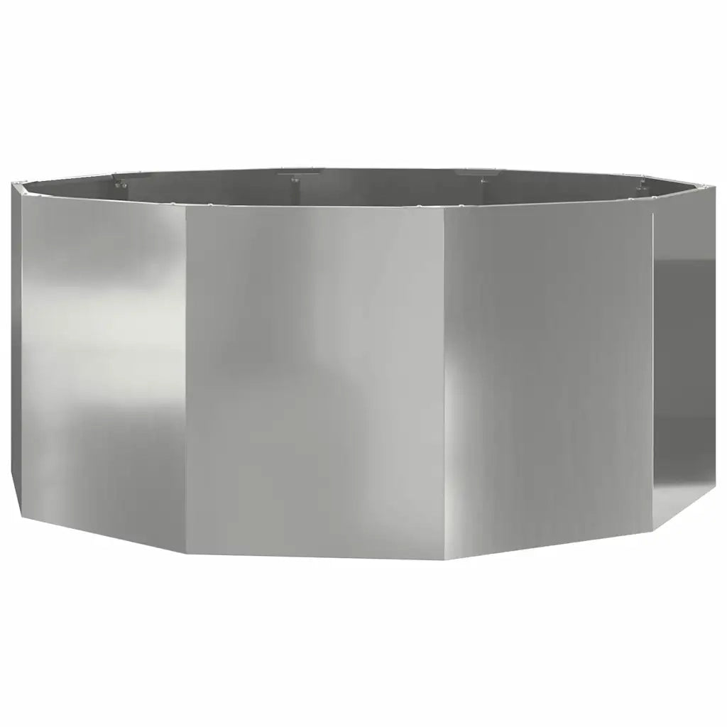 Fioriera | Cassetta per fiori | Vaso Argento 120 x 120 x 50 cm Acciaio zincato