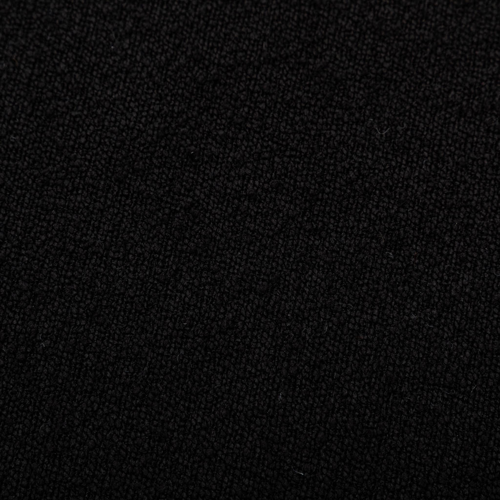 Pouf a forma di ciottolo in tessuto, nero