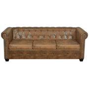 Divano Chesterfield 3 posti in similpelle marrone 02_0020863