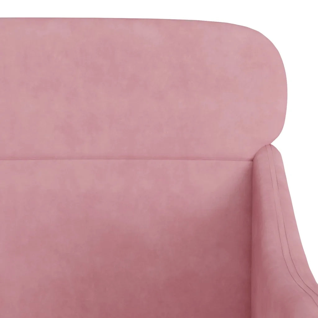 Poltrona | Sedia Relax Rosa 63x76x80 cm Velluto