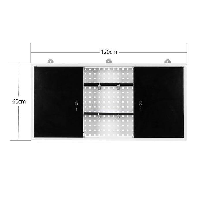 Pannello murale grigio Attrezzature officina Banco da lavoro Armadio degli attrezzi Parete forata