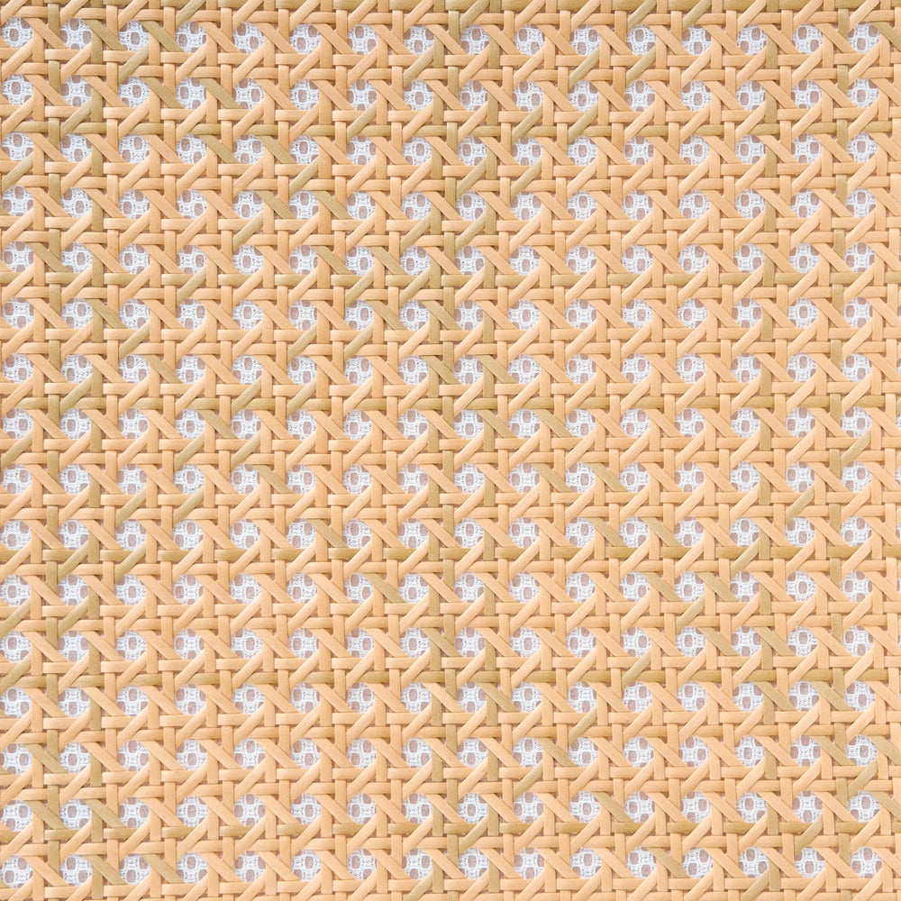 Set di 2 sedie da pranzo con seduta e schienale in rattan PE marrone gambe in ferro senza braccioli cappucci protettivi design boho moderno