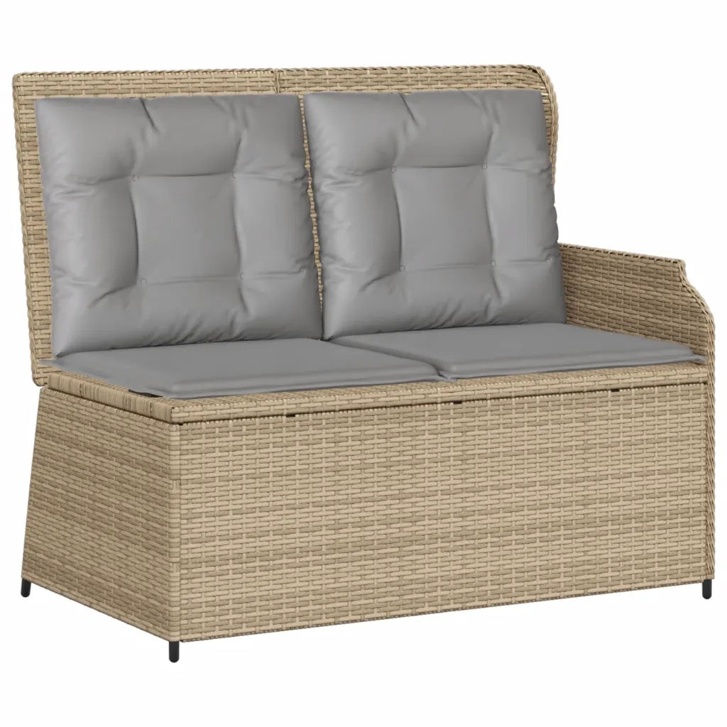 Set Divani da Giardino 5 pz con Cuscini in Polyrattan Beige 3262617