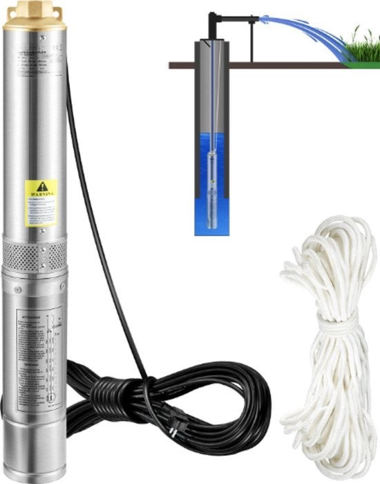 Sistema di Irrigazione con Pompa a Doppio Effetto - Pompa Multifunzionale Potente - Adatta a Diverse Applicazioni