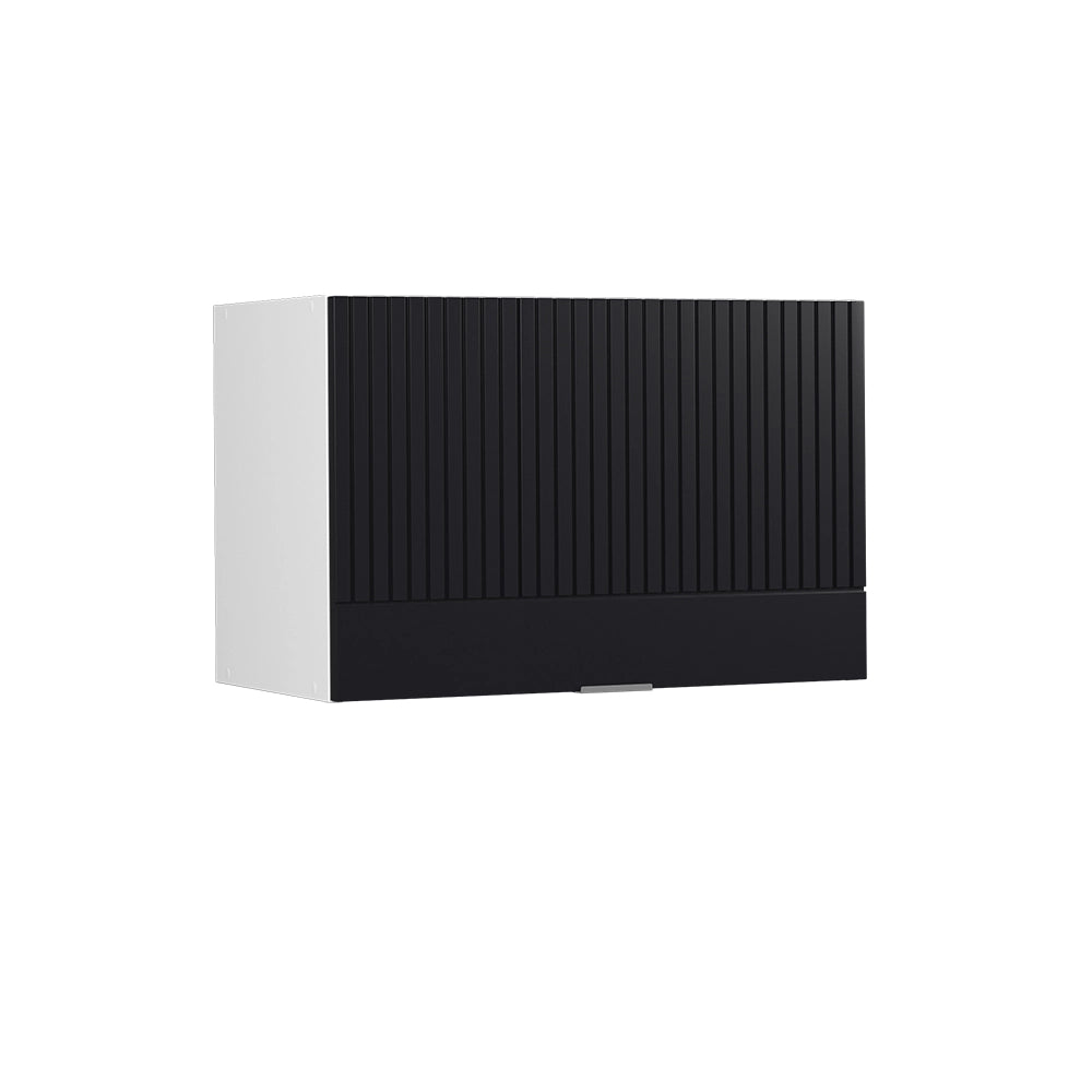 Pensile da cucina Fame-Line Nero rigato/Bianco 60 cm Piatto Vicco